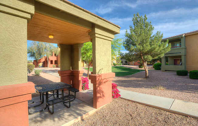 Patio at San Bellino Apartments, Arizona, 85303