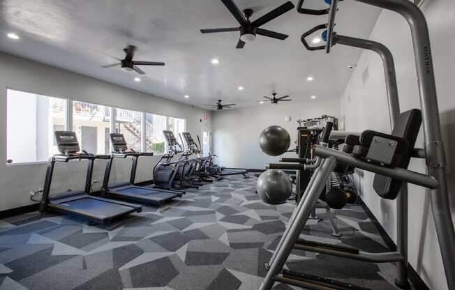Newly remodeled fitness room at Ascent on Pantano, Tucson, AZ