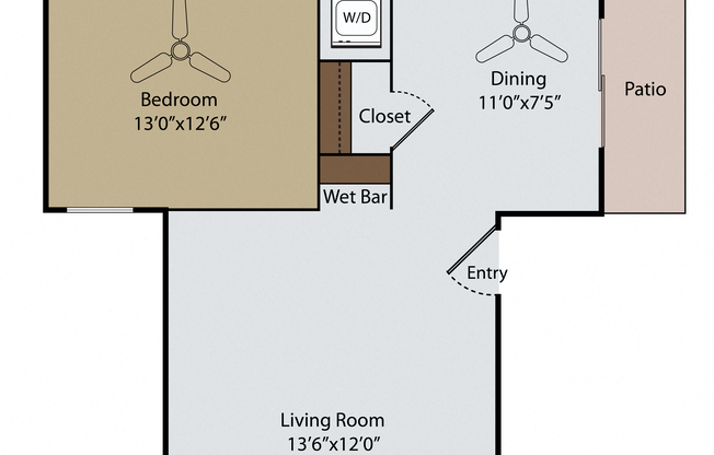 1 bed, 1 bath, $1,410