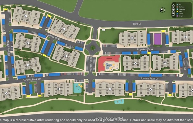 Property Map at San Moritz Apartments, Midvale, UT, 84047