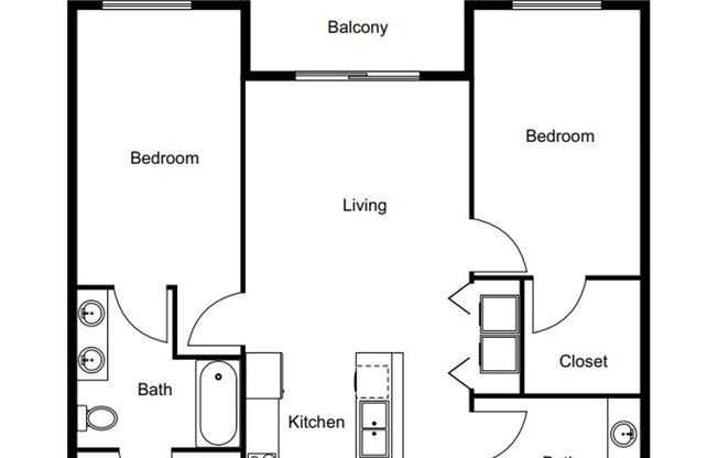 2 beds, 2 baths, 1,034 sqft, $1,795, Unit 4958-229