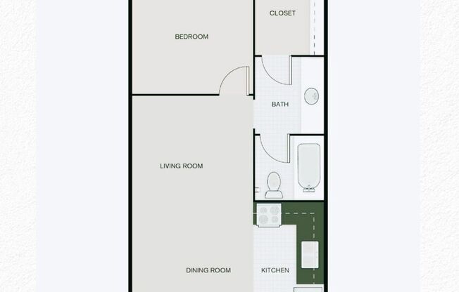 1 bed, 1 bath, 448 sqft, $825, Unit 11