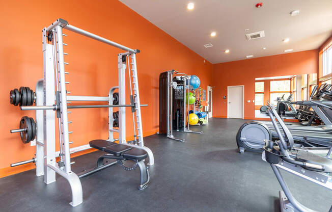 Fitness Center with equipment