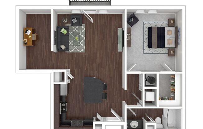 1 bed, 1 bath, 833 sqft, $1,775