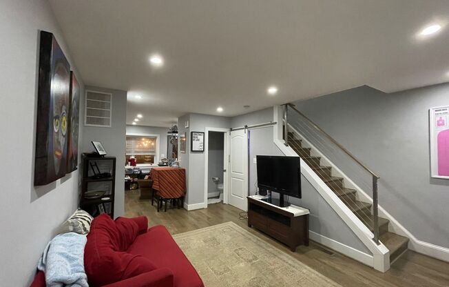 Spacious 2BR Townhouse with Backyard & Bonus Basement – SE DC – $3,850 +Utilities