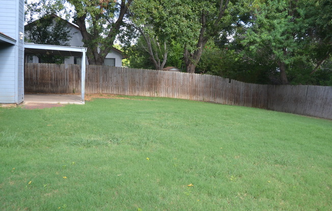 Available 04/12/24 Large corner lot with private back yard!
