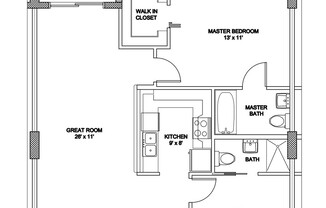 2 beds, 2 baths, 986 sqft, $2,400, Unit 705