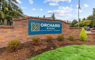 Orchard Ridge Apartments in Lynnwood, Washington Monument Sign