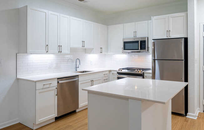 Kitchen with Stainless Steel Appliances