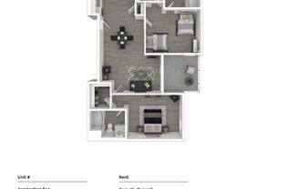 2 beds, 2 baths, 200 sqft, $1,125, Unit 327 - 327-B
