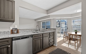 Kitchen with Granite Countertops