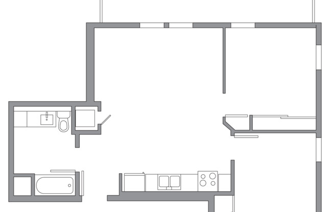 2 beds, 1 bath, 749 sqft, $3,545, Unit 221