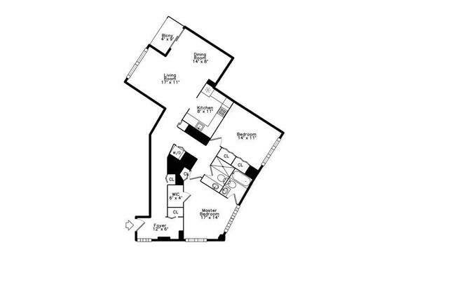 2 beds, 2 baths, 1,327 sqft, $5,750, Unit 804