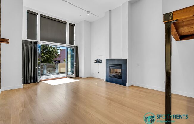 Mission District: Top-Floor Tri-Level Designer Loft with 2 Private Patios & 2 Car Parking