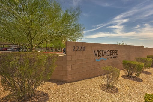 Monument Sign at VISTA CREEK, Laughlin Nevada