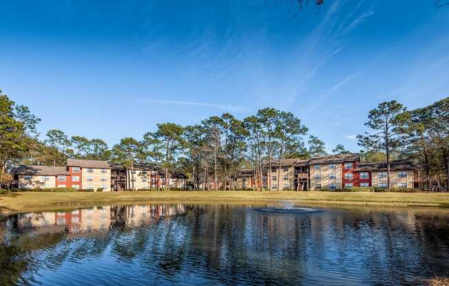 Lake view side at at Northlake Apartments, Jacksonville FL