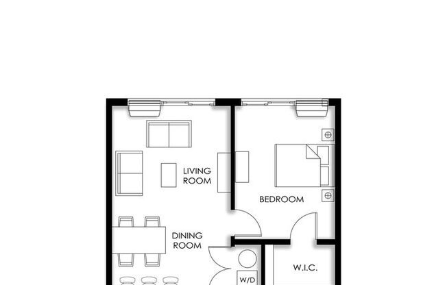 1 bed, 1 bath, 874 sqft, $2,300, Unit 222