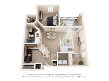 1 bed, 1 bath, 911 sqft, $1,635