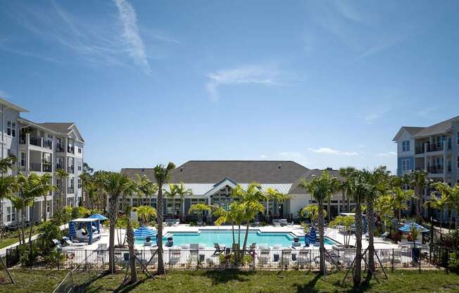 A large swimming pool at Mason Stuart, Florida