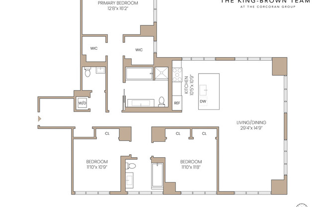 3 beds, 2.5 baths, 1,959 sqft, $18,750, Unit 22A