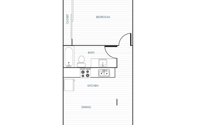 1 bed, 1 bath, 500 sqft, $1,995