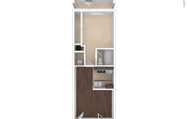 1 bed, 1 bath, 456 sqft, $779