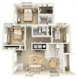 3 beds, 2 baths, 1,110 sqft, $2,020