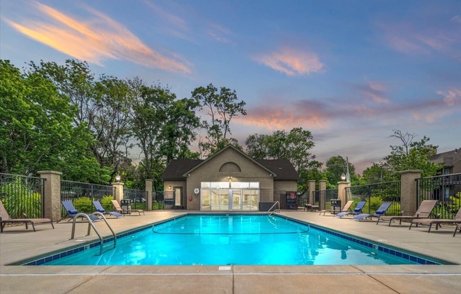 the swimming pool at our apartments