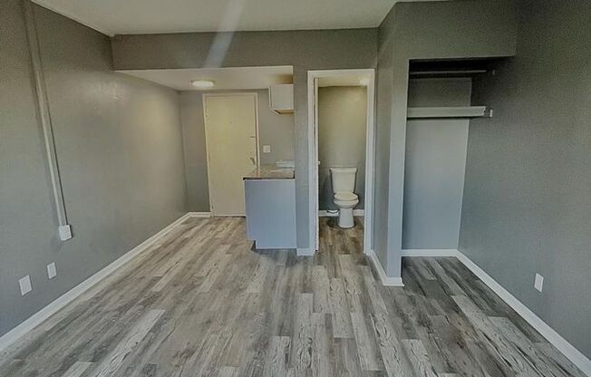 Studio, 1 bath, 250 sqft, $625