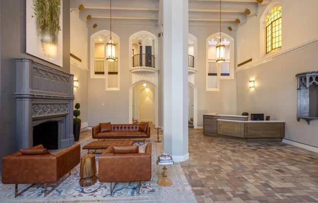 Decorated Lounge Area at Park Heights by the Lake Apartments, Illinois