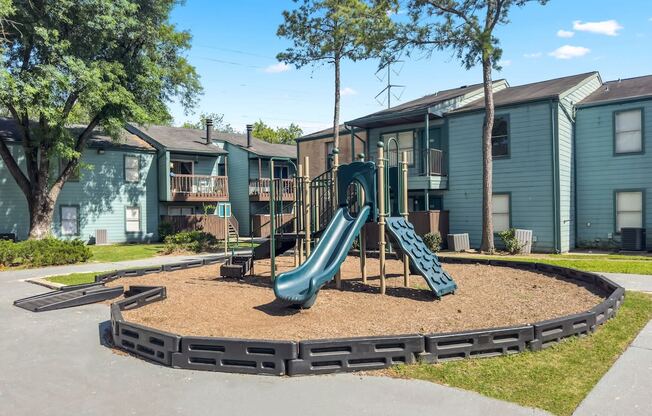 our apartments have a playground for children with slides