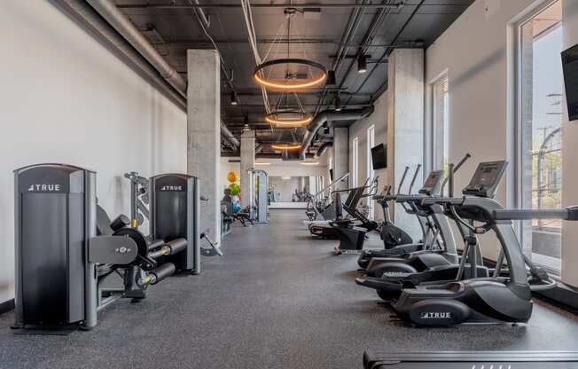 Gym  at TREO Apartments, Cleveland, 44116