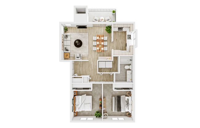 2 beds, 1 bath, 950 sqft, $1,783, Unit 9921-102