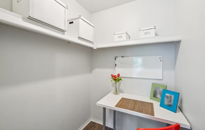 Spacious 5x5 storage closet at Drawbridge Apartments in Harrison Township, MI.