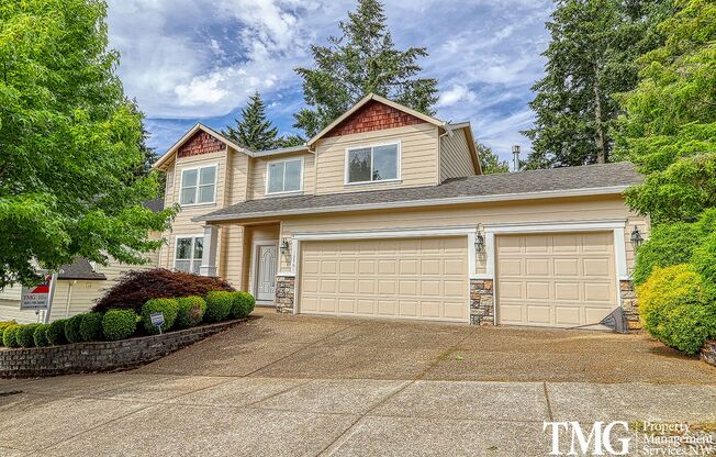 Beautiful 4br/2.5ba home with 3 car garage, deck, AC and more!