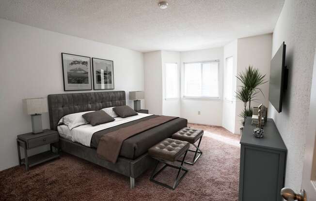 Well Appointed Bedroom at Candlewyck Apartments, Kalamazoo, 49001