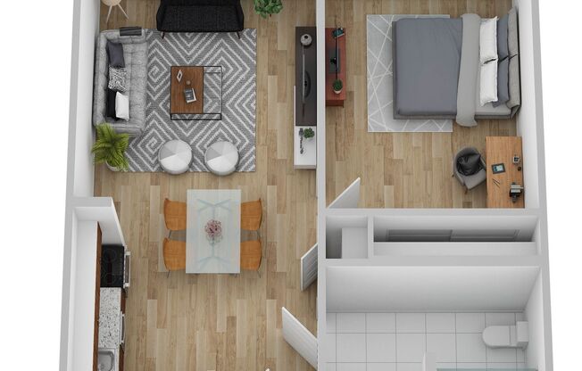 1 bed, 1 bath, 591 sqft, $1,549, Unit 126-106