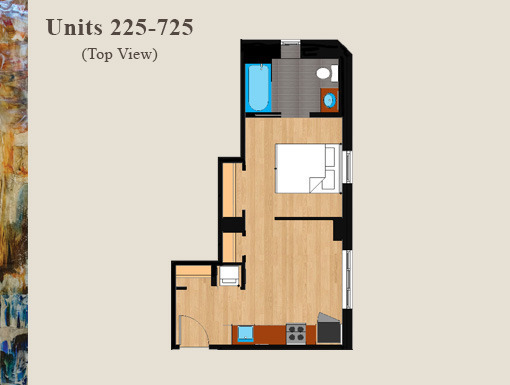 1 bed, 1 bath, $2,650, Unit 625