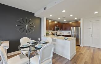 Modern Kitchen and LIving Room at Aurora in North Bethesda, MD 20852