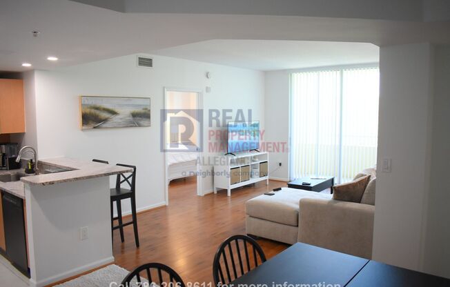 Modern 2BR/2BA Condo in Aventura – Furnished, Gated, Resort-Style Amenities, Flexible Lease