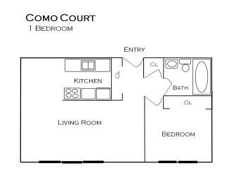 1 bed, 1 bath, 625 sqft, $1,214