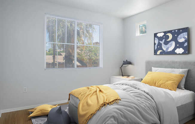 Bedroom with Hard Surface Flooring