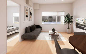 Living Room with Hard Surface Flooring