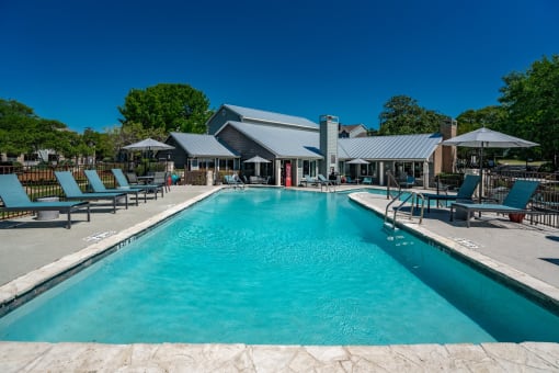 resident pool in north austin apartments