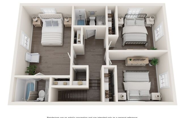 3 beds, 2.5 baths, 1,375 sqft, $1,726, Unit 6481B