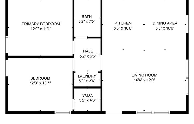 2 beds, 1 bath, 800 sqft, $1,395