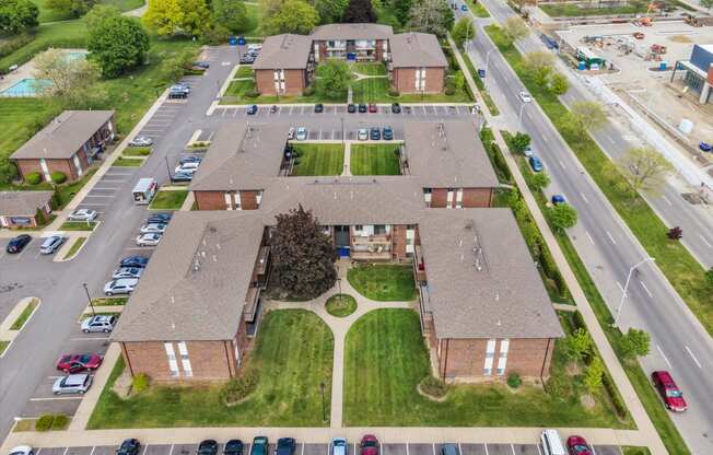 Aerial View at Lafayette Park Place, Detroit, MI