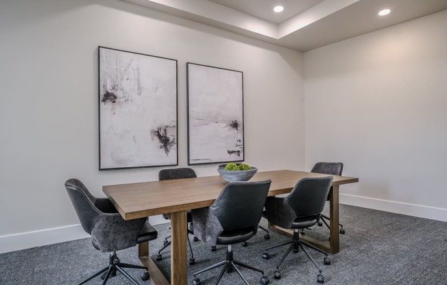 a conference room at The Allure apartments