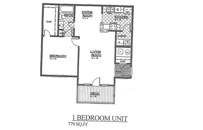 1 bed, 1 bath, 779 sqft, $1,150, Unit 5330