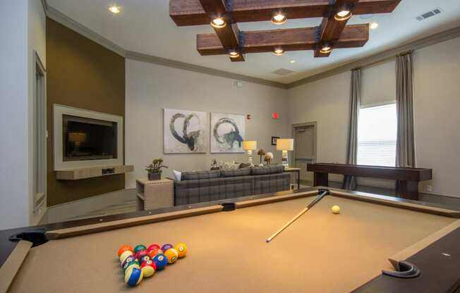 Billiards at Atria Apartments in Tulsa, OK